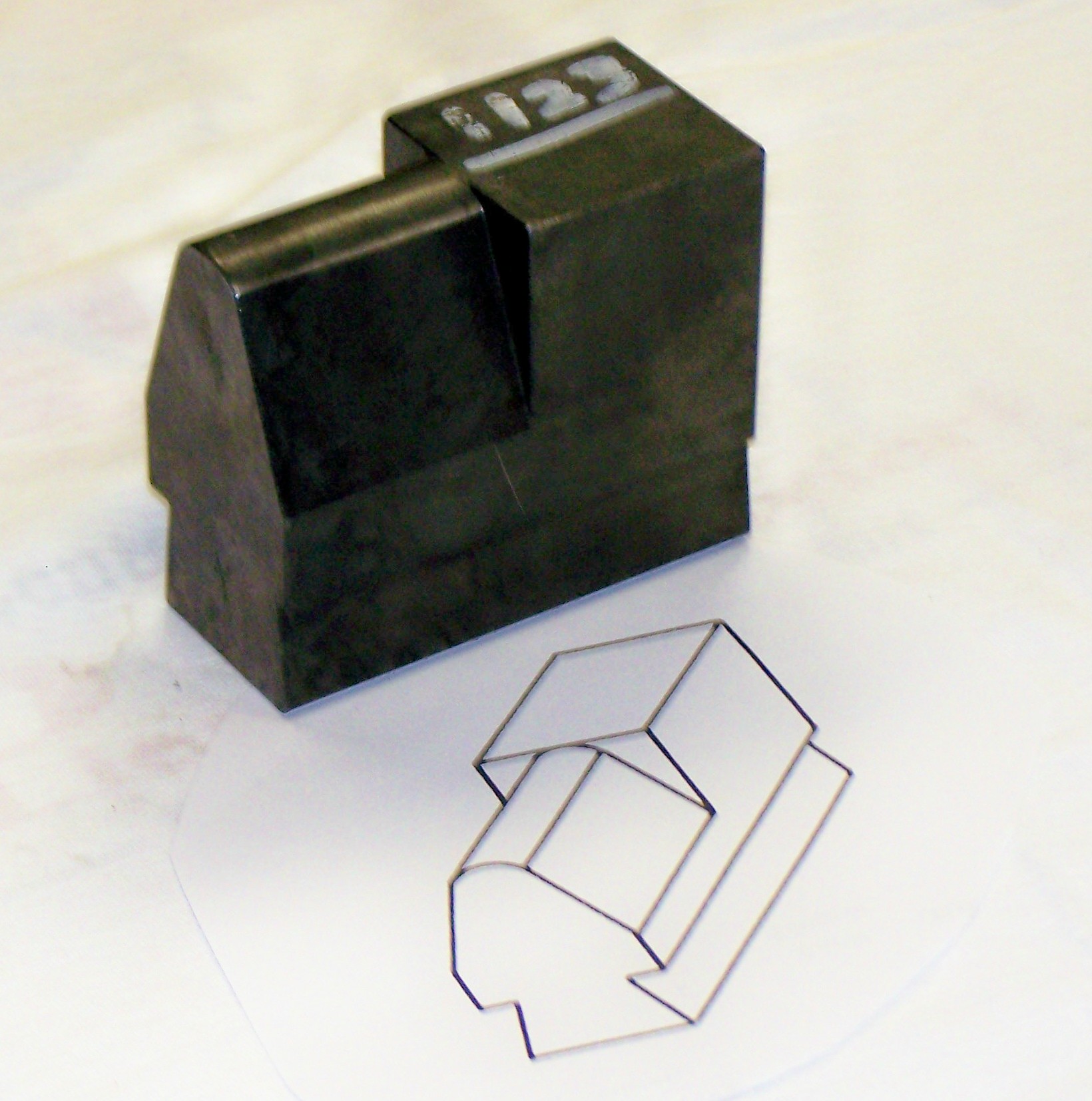 1123 Combined - Half Flat and Half Hammer Edge Die