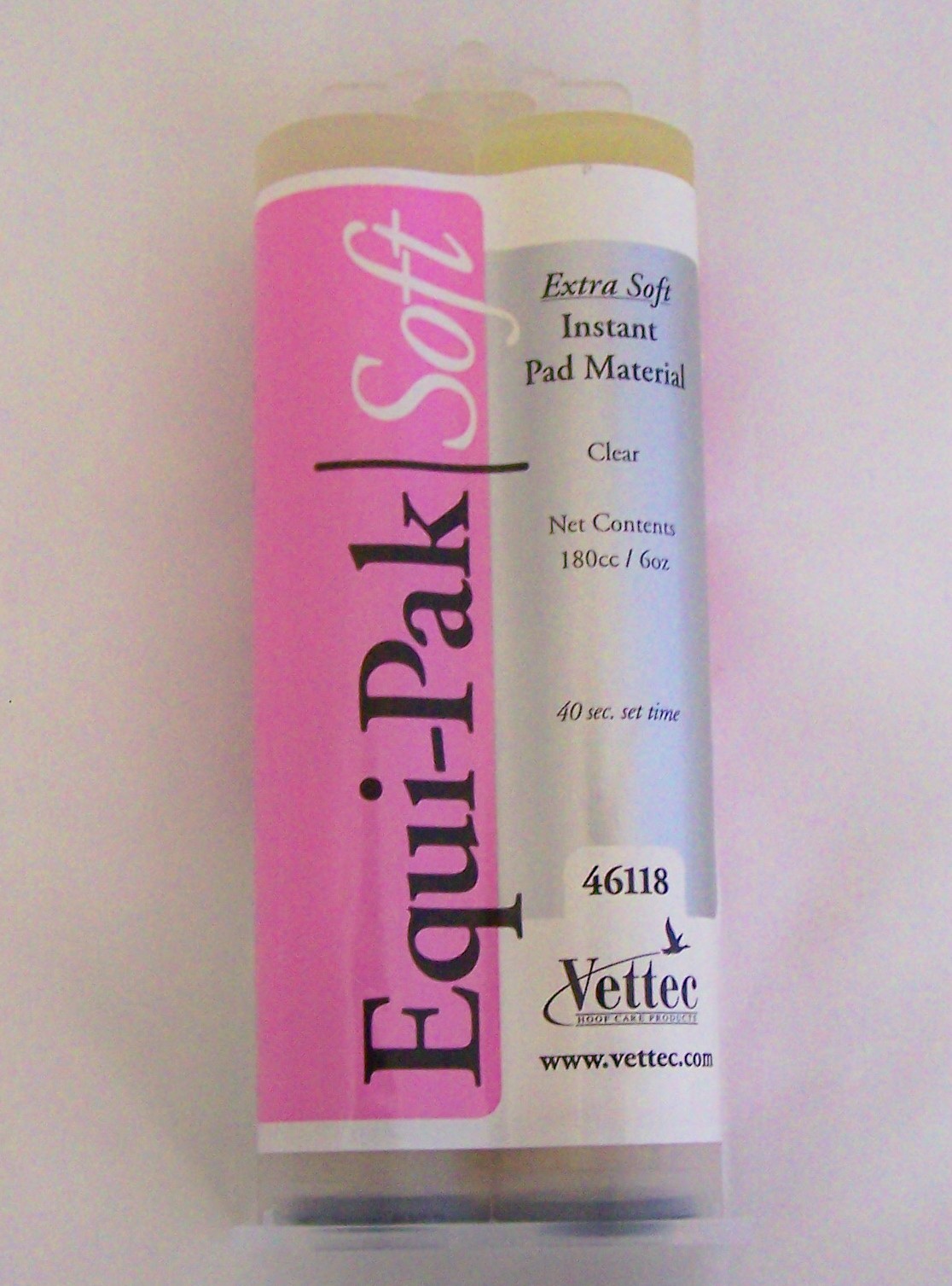 180 cc Equi-Pak Soft Hoof Packing - Clear