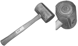 #5 Rawhide Leather Mallet, 22 oz