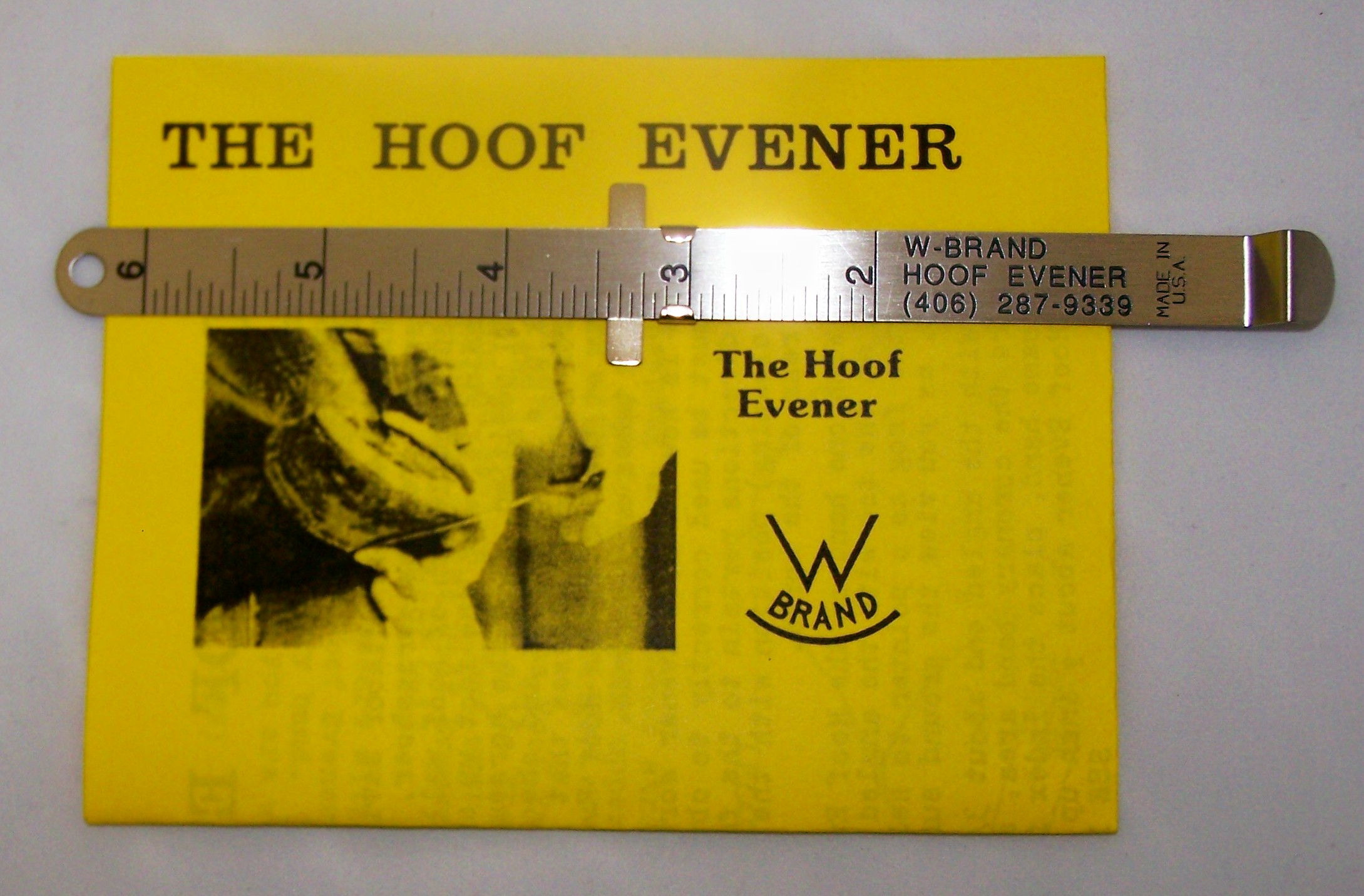 Hoof Evener, Stainless Steel Measuring