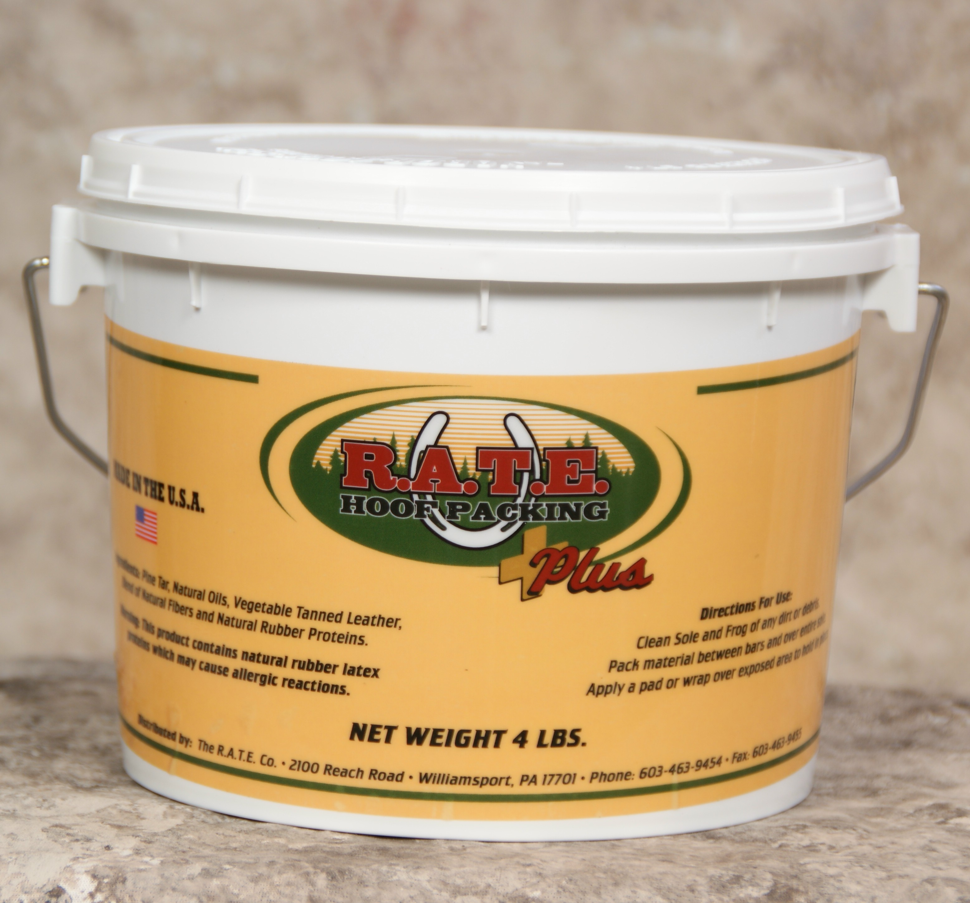R.A.T.E. Plus Tacky Hoof Pack, 4 lb. Bucket
