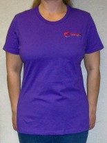 Purple Woman's Centaur Forge T-Shirt, Size Large