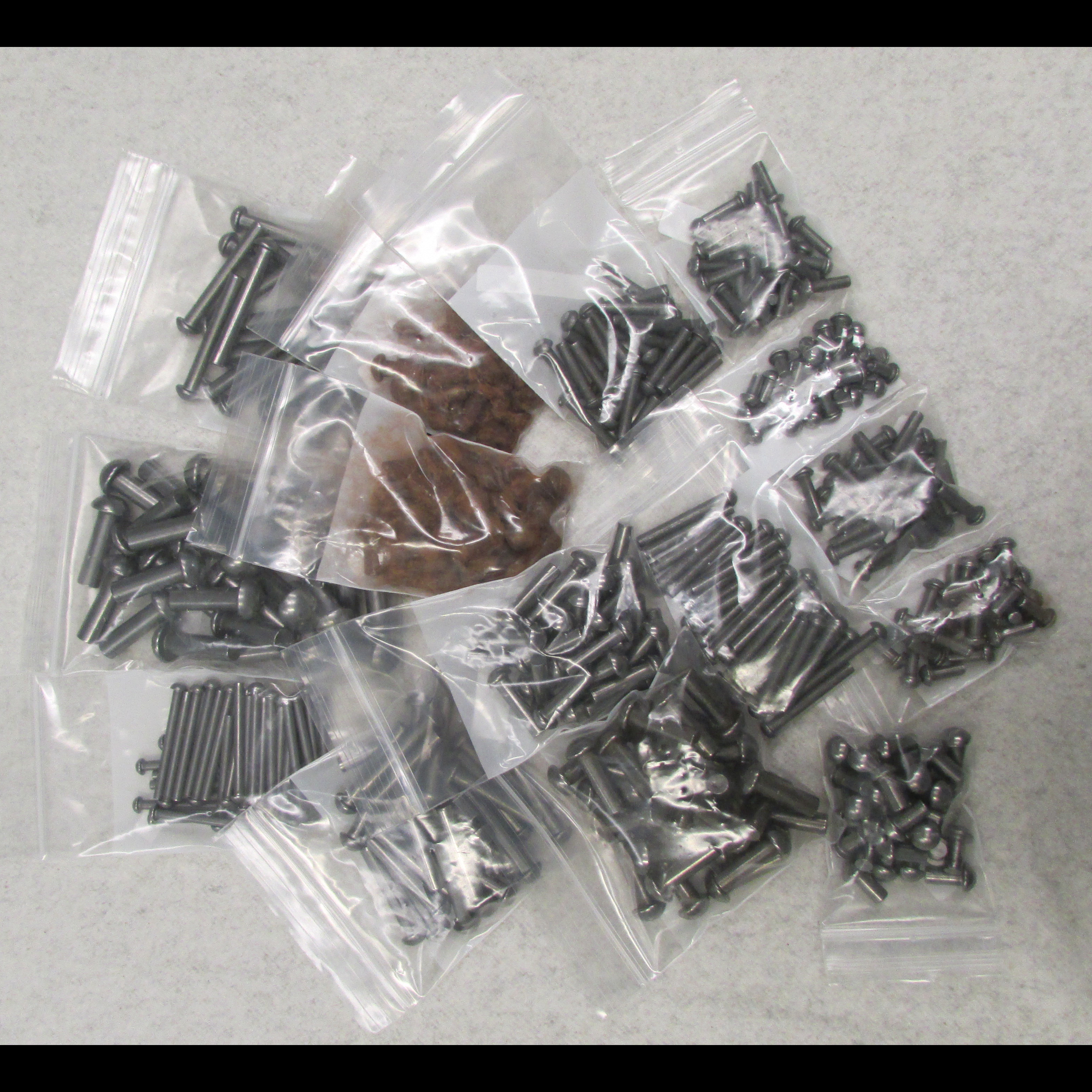 15 Assorted Steel Button Head Rivet