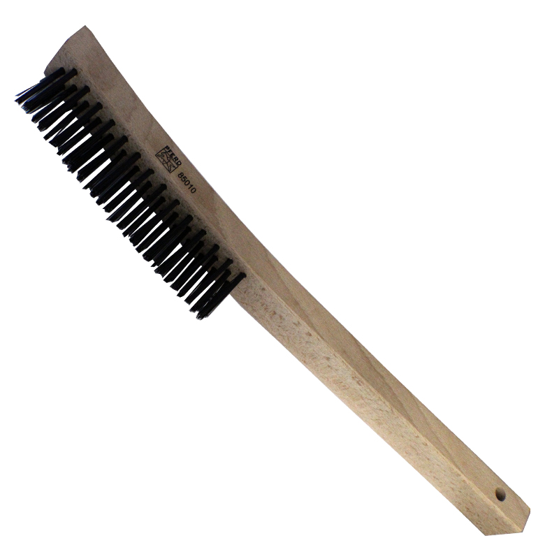 Carbon Steel V-Groove Wire Brush with Handle