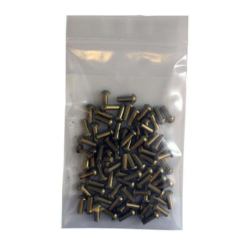 Brass Button Head Rivets, 1/2