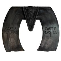 #1 Castle Bar Wedge Pads w/ Frog Support - Black