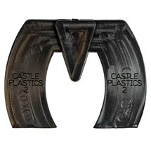 #2 Castle Bar Wedge Pads w/ Frog Support - Black