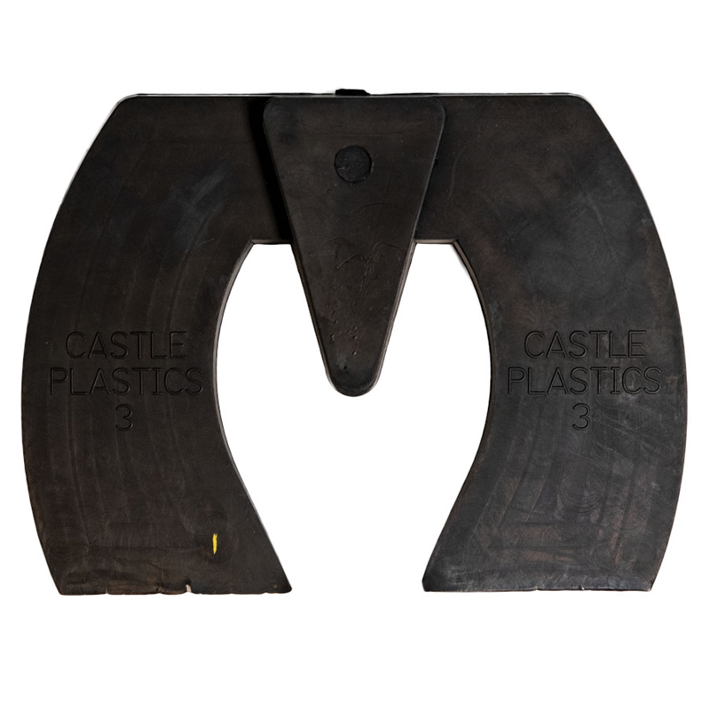 #3 Castle Bar Wedge Pads w/ Frog Support - Black