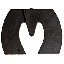 #3 Castle Bar Wedge Pads w/ Frog Support - Black
