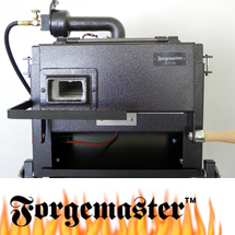 Forgemaster E-1 Single Burner Gas Forge with tool rest