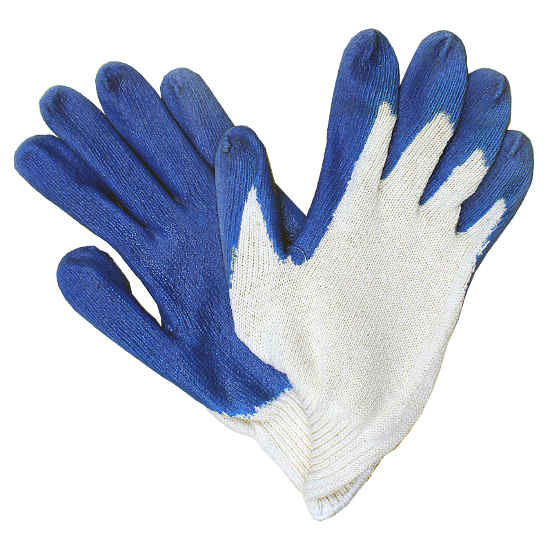 Size Large - Economy Latex Gloves w/ Cotton Knit Liner