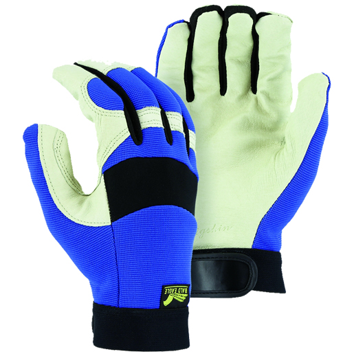 Size Medium - Pigskin Palm Mechanics Gloves