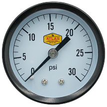 30 PSI Pressure Gauge