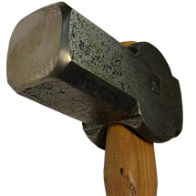 2.5 lbs. - Centaur Hilltop Dog Head Hammer w/ Hickory Handle