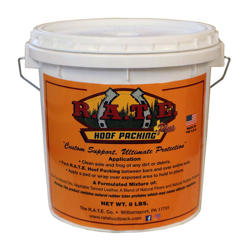 8 lbs. - R.A.T.E. Plus Tacky Hoof Pack Bucket (1 Gallon)