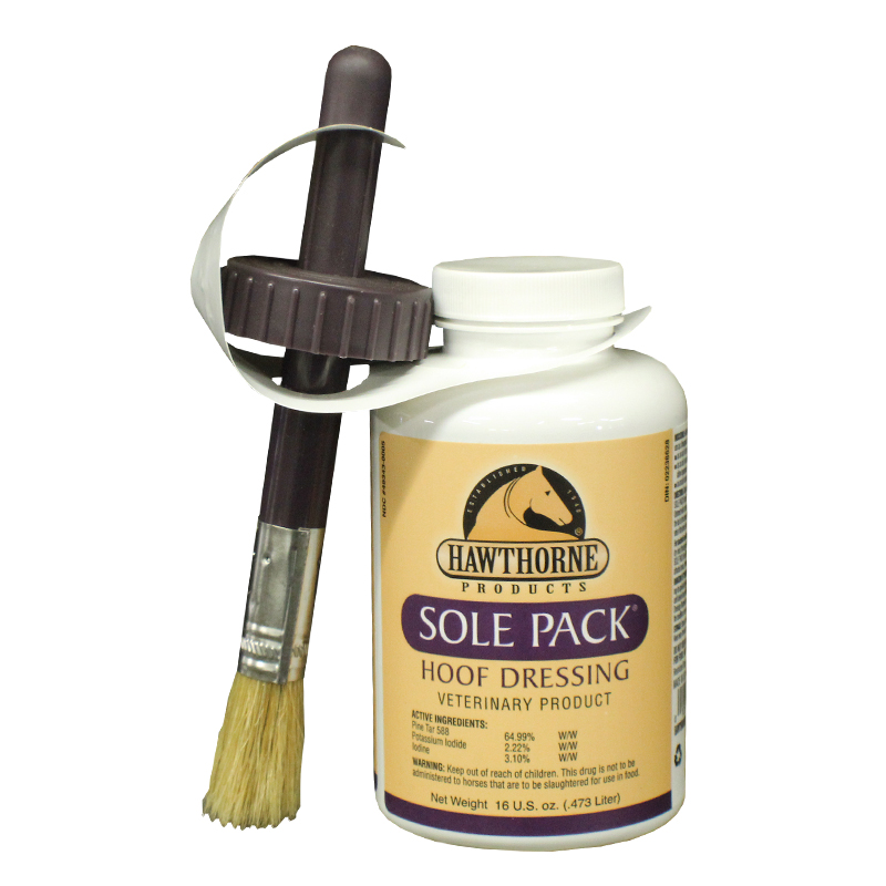 16 oz. - Sole Pack Medicated Liquid Hoof Dressing w/ a Brush Applicator